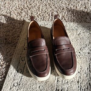 Vionic Uptown Penny Loafer in Chocolate Brown with Cream Sole